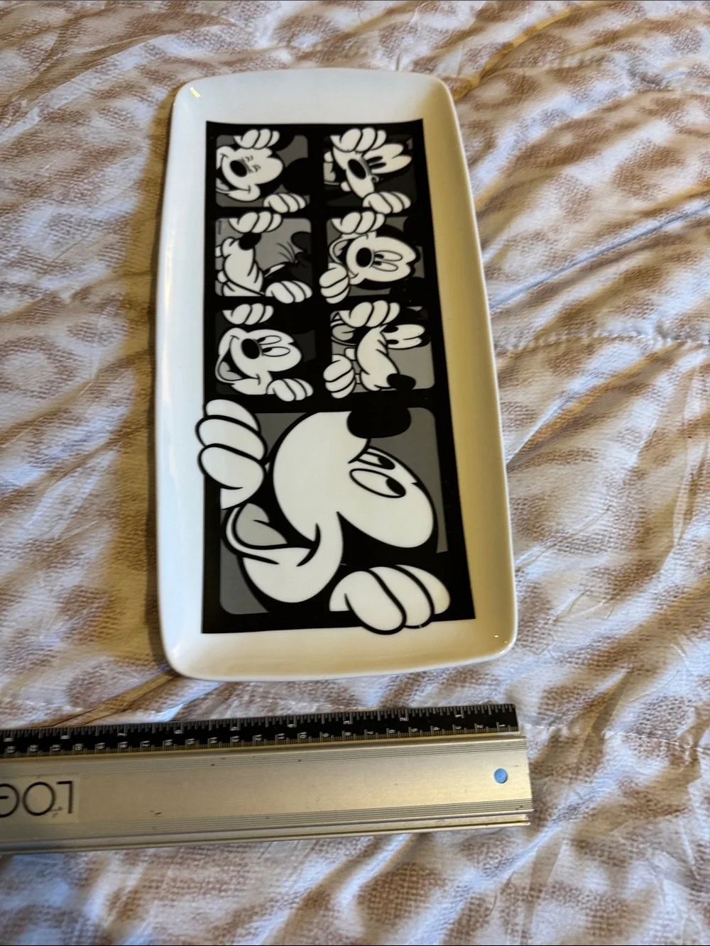 Disney Black and White Mickey Mouse Ceramic Tray